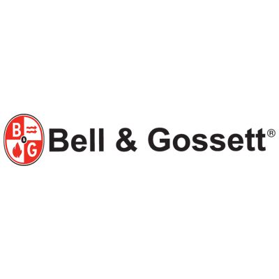 Bell & gossett logo with red and black letters