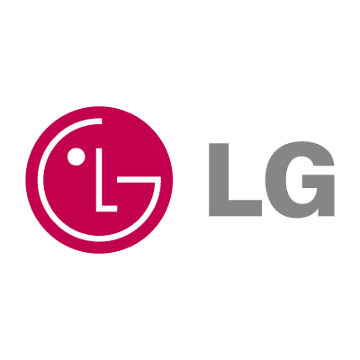 A red and white logo is next to the lg company name.